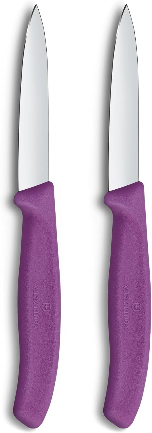 Victorinox Swiss Classic 2-Piece Paring Knife Set, 3.25 In, Purple