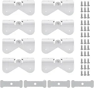 Gutter Downspout Flip-Up Hinge, Gutter Extension 8-Pack Downspout Hinge