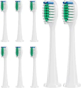 Replacement Toothbrush Heads for Philips Sonicare, Electric Toothbrush Head Compatible with C1/1100/4100/5100/5300/6100/7500/9300 and More Click-on Handles,8 Pack