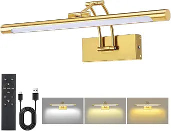 16" Picture Lights for Wall, 8000mAh Rechargeable Wireless Remote