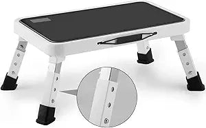 Jocauto Folding Step Stool for Adults, Height-Adjustable Small Step Stool