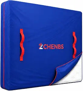 Full Mattress Bags for Moving, Mattress Storage Bag with 12 Reinforced Handles & Strong Zipper, Heavy-Duty Waterproof Mattress Cover Bed Protector, Reusable Moving Supplies, Blue