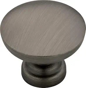Franklin Brass - Fulton Heirloom Silver Round Cabinet Knobs 1-3/16" Easy Install, Durable Hardware for Drawers, Dresser, Kitchen Cabinet Doors, and Furniture (10-Pack)
