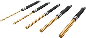 Performance Tool W759 5-Piece 8 in. Long Brass Pin Punch Set