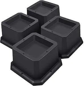 ANNKUT Bed Risers 2 Inch Heavy Duty, 4 Pack Black