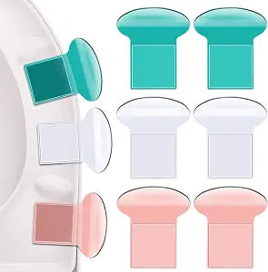 Yookeer 9 Pcs Toilet Seat Lifter Toilet Lid Lifter Toilet Seat Handle to Lift Avoid Touching Toilet Cover Lifter Seat Holder Lift Tools for Bathroom Accessories Home Office Hotel(Red, Green, White)