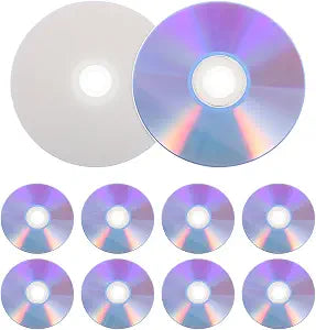 Milisten 10pcs Blank CD-RW Discs: Rewritable Compact Discs - Audio Recording Media - Backup CD for Computer Burning Music Storage Data Duplication