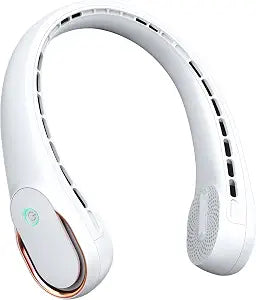 FrSara Neck Fan, Portable Personal Fan Strong Wind, 4000mAh, 360 Cooling