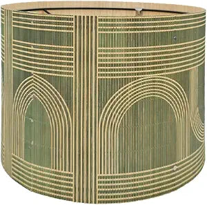Modern lamp Shade Bamboo Material Art Deco 11.8 * 9.05Inch