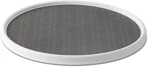 Copco 18 Inch Lazy Susan Turntable Organizer - Nonslip Rotating Cabinet Organizer for Kitchen Pantry, Under Sink, Countertop Storage, Rimmed Edge, Wipe Clean