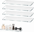 SELFIE CAT 4 Pack 12.75 x 2.99 x 0.31 in Medicine Cabinet Shelf Replacement