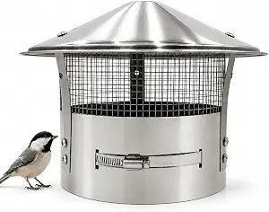 Rust-Proof 8 inch Chimney Cap, Adjustable Stainless Steel Chimney Cover