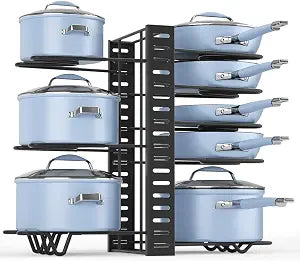 Felibeaco Adjustable Pots and Pans Organizer Under Cabinet, 3 DIY Assembly