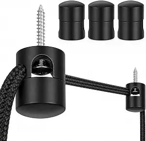 Xthrotsenk 3Pack Metal Swag Hooks for Ceiling Hanging Lights Aluminum Ceiling Hook Hanging Light Hooks Modern Pendant Light Hook Black Lamp-Hook DIY Lamp Hangings Chandelier Fixture Hardware