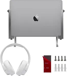 IFCASE Aluminum Laptop/Tablet Wall Mount up to 1.6 inchs Thick (Silver)