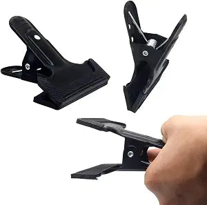 Spring Clamps for Photography Backgrounds, Metal Rubber Grip for Projects