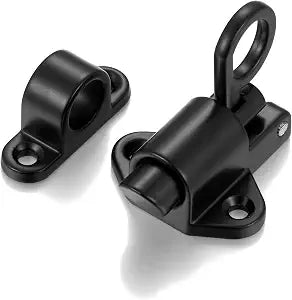 2 Packs Black Self-Closing LatchesSpring Door Lock