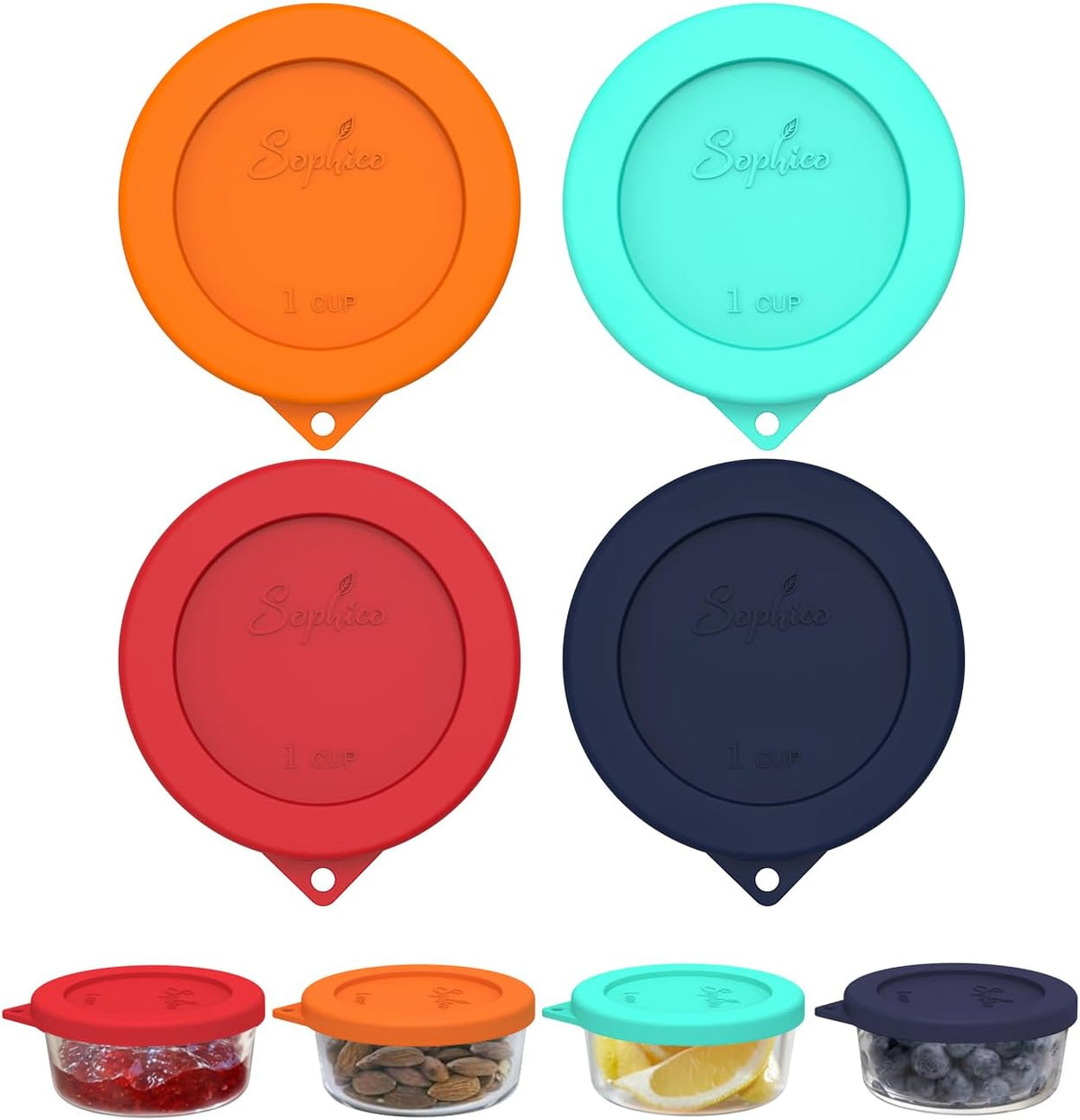 SOPHICO 1 Cup Round Silicone Replacement for Pyrex & Anchor Hocking 7202-PC