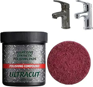 All-in-One Surface Restoration Polish with Pad, 2026 New Furniture Surface Polishing & Scratch Remover Compound for Leather Wood Marble Countertop Refrigerators & Cookware Ovens Sinks