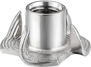 Wensilon 100pcs 1/4"-20 T-nut 304 Stainless Steel Four-jaw - for Home, Hotel Outdoor Threaded Insertion