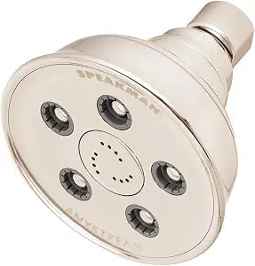 Speakman S-3014-PN Caspian Anystream High Pressure Adjustable Shower Head, Polished Nickel