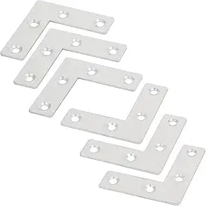 Orgrimmar 36PCS Corner Brace Brackets Plates Metal L Shaped Flat 50x50x1mm