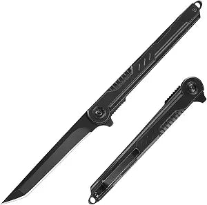FUNBRO EDC Pocket Knife - 7CR13Mov Steel Tanto Blade