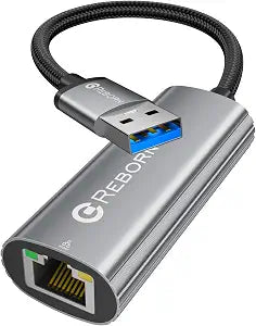 REBORN USB to Ethernet Adapter, 1000Mbps USB 3.0 to RJ45 Gigabit Converter