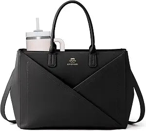 LOVEVOOK Laptop Work Tote Bag for Women with Large Cup Holder, 16 Inch
