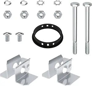 GJK Padlock Fastener Kit Fit for Delta Jobox, 15-Piece Set with O-Rings, Clips, Nuts, Bolts, Steel, Portable, Lock Kit