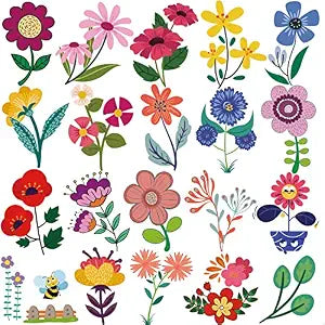 100+ PCS Cute Flower Temporary Tattoo for Kids