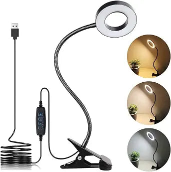 Brokimis Clip on Light LED Reading Book Study Eye Protection Desk Lamp