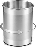 CHEFBEE 360 Rotating Stainless Steel Utensil Holder, Extra Large
