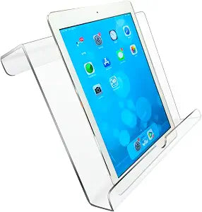 Treadmill Tablet Holder, Exercise Bike Reading Stand,Acrylic Book Holder, Clear Acrylic Stand for Tablet, Magazines and Books8.5 * 9.5 * 2.8 Inches
