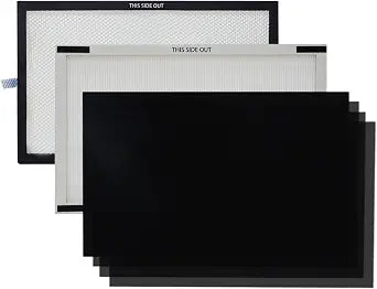 PUREBURG Replacement Filter Compatible with Lasko HF25630 Pure Platinum HEPA Air Purifier Parts YY25630, H13 True HEPA & Tio2, Activated Carbon 4-Stage Filtration