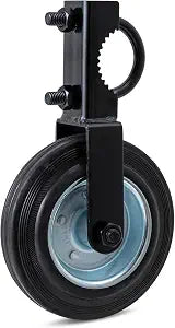 VIVIDA 6" Black Gate Wheels, Heavy Duty Chain Link Fence Gate Wheel, 1-Pack