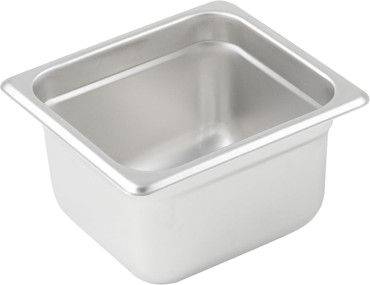 Winco Anti-Jamming Steam Pan, 1/6 by 4-Inch, Standard Weight