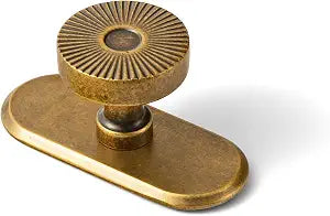 Goo-Ki Zinc Alloy Cabinet Knobs, Antique Brass, 6 Pack