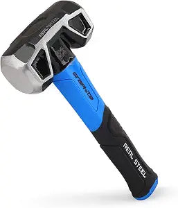 REAL STEEL Sledge Hammer, 3lb Drilling/Crack Club Hammer