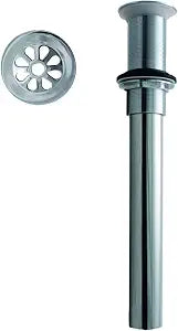 Westbrass D411A-1-26 Bathroom Sink Drain Assembly with Rapid Draining Crowned Grid Without Overflow Holes - Exposed, Polished Chrome