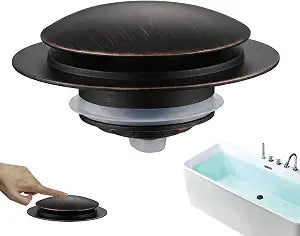 Bathtub Drain Stopper Pop Up Universal - Bronze Replacement Seal