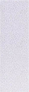 SAFAVIEH Washable Rug Faux Hide Collection - 2'6" x 8' Runner, Ivory & Pink, Slip Resistant, Printed Leopard Pattern, Ideal for Living Room, Hallway, Kitchen, Foyer, Bedroom (FAH505B)