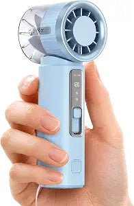 ORICO Portable Handheld Mini Turbo Fan with Ice Cooling, MiFan Blue