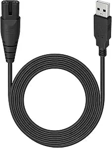 Water Flosser Charger Replacement USB Cable Black for Oral Irrigator