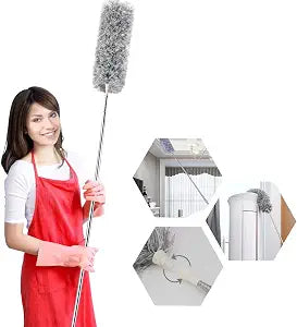 UIMO Microfiber Ceiling Fan Cleaner with 30100" Telescopic Pole