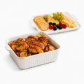 10 Inch Square Ceramic Baking Dish with Lid & Rack, Casserole Roaster 2.6QT