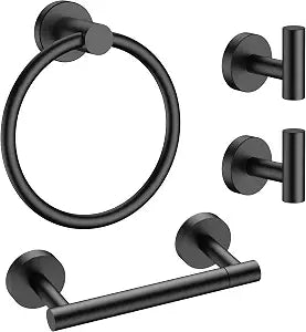 FORIOUS Bathroom Accessories Set, 4-Piece Bathroom Hardware Set