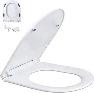 QuanLianUShapeToilet Seat Soft Slow Close Silent Quick Release easy clean