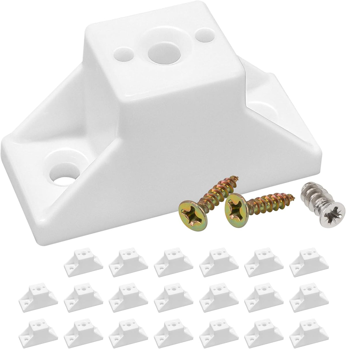 20 Pack 1'' Drawer Slide Spacers, Cabinet Side Spacers for Kitchen Cabinets