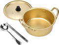 AHIER Korean Ramen Cooking Pot Set Noodle Pot with Lid, 6.3in